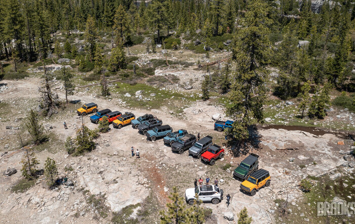 Our Bronco club adopted a trail up in the mountains - first trip to clean the trail and campsites..