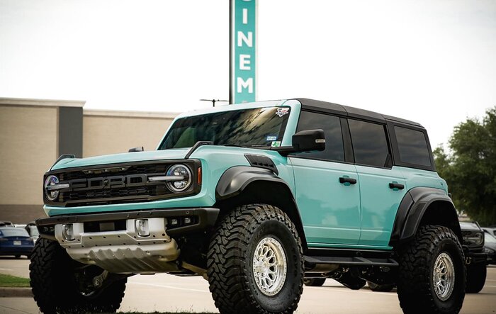 Wrapped Bronco Raptor on 40's (Gloss Metal Hawaii Mint)