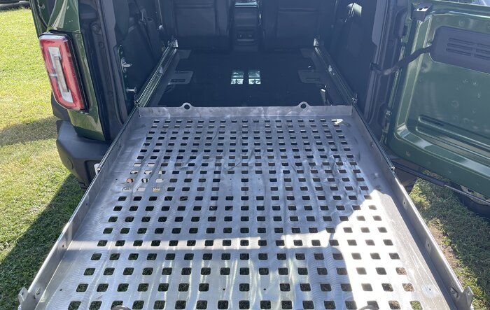 Packhorse Sliding Cargo System for 2-door Rear Seat Delete -- by Wicked Relics Off-Road