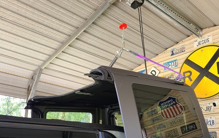 My DIY Homemade Hard Top Ceiling Lift System