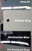 2021 Bronco Paint Sample Chips Area 51 Cactus Gray Carbonized Gray Shadow Black.jpeg