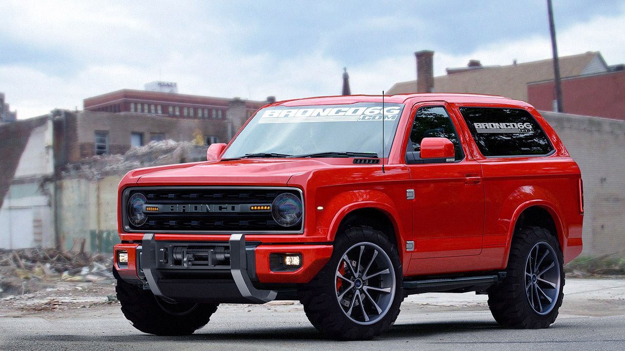 2020 Red Ford Bronco