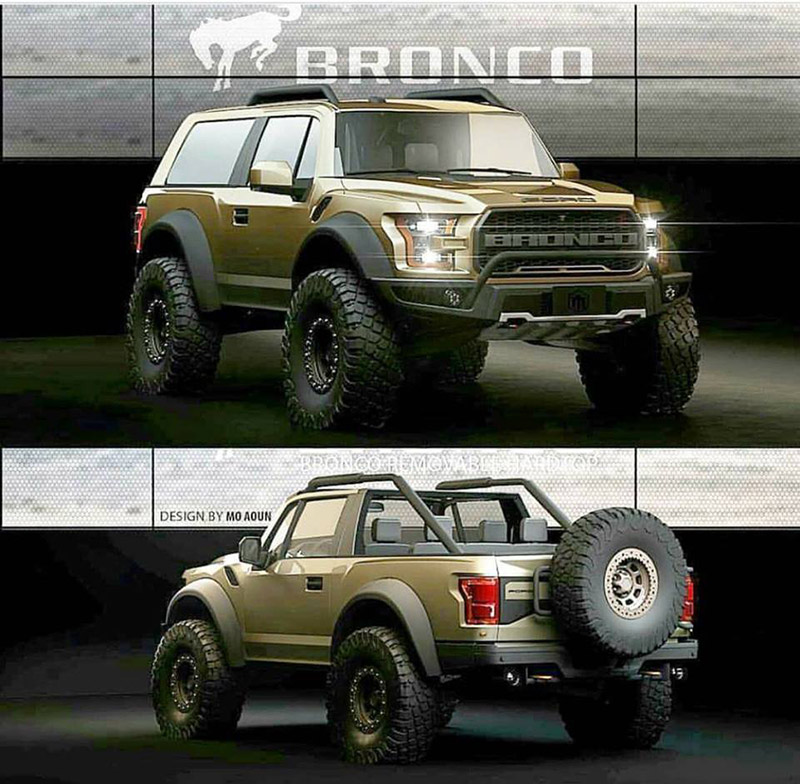 2021 Ford Bronco 2-door convertible rendering | 2020-2021 ...