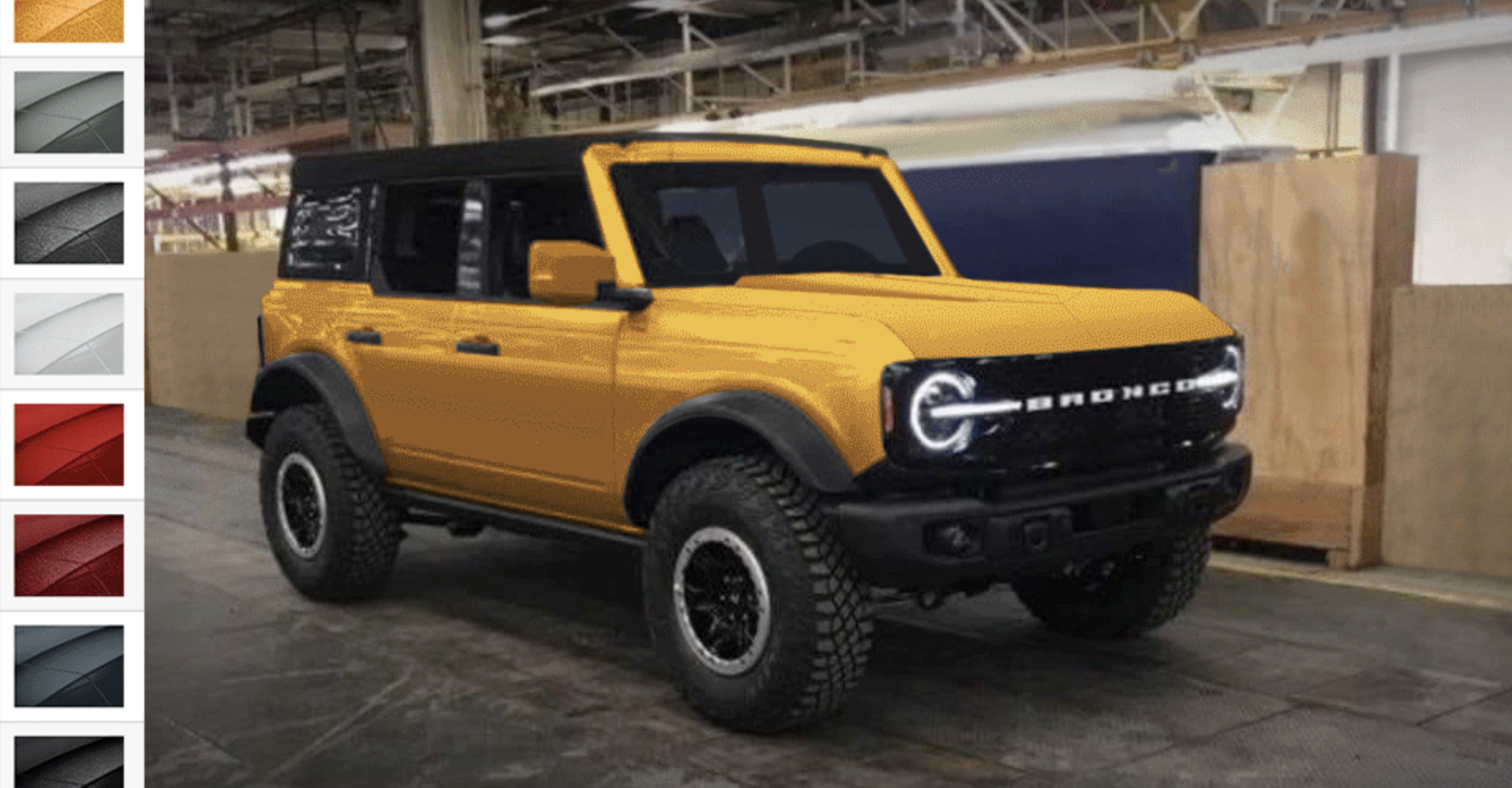 Bronco 4 Door Rendered In 2021 Colors Animated 2021 Ford
