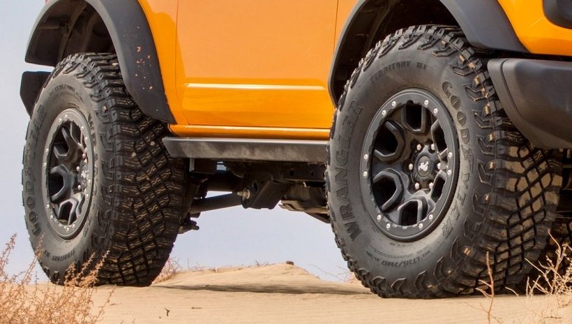 2021 Bronco Goodyear Wrangler tires will be custom and not bear 