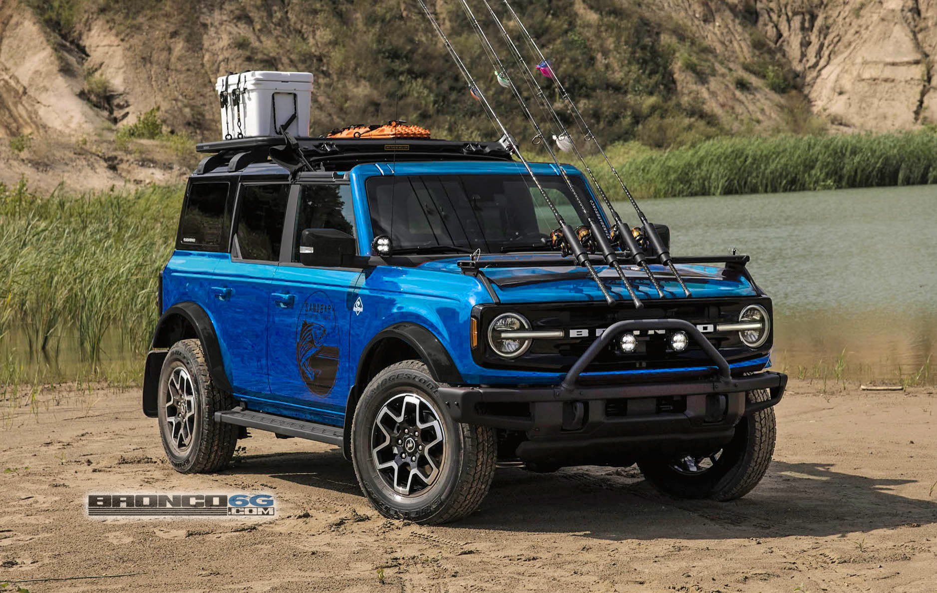 4 Door Bronco Colors Simulated on Outer Banks Fishing ...