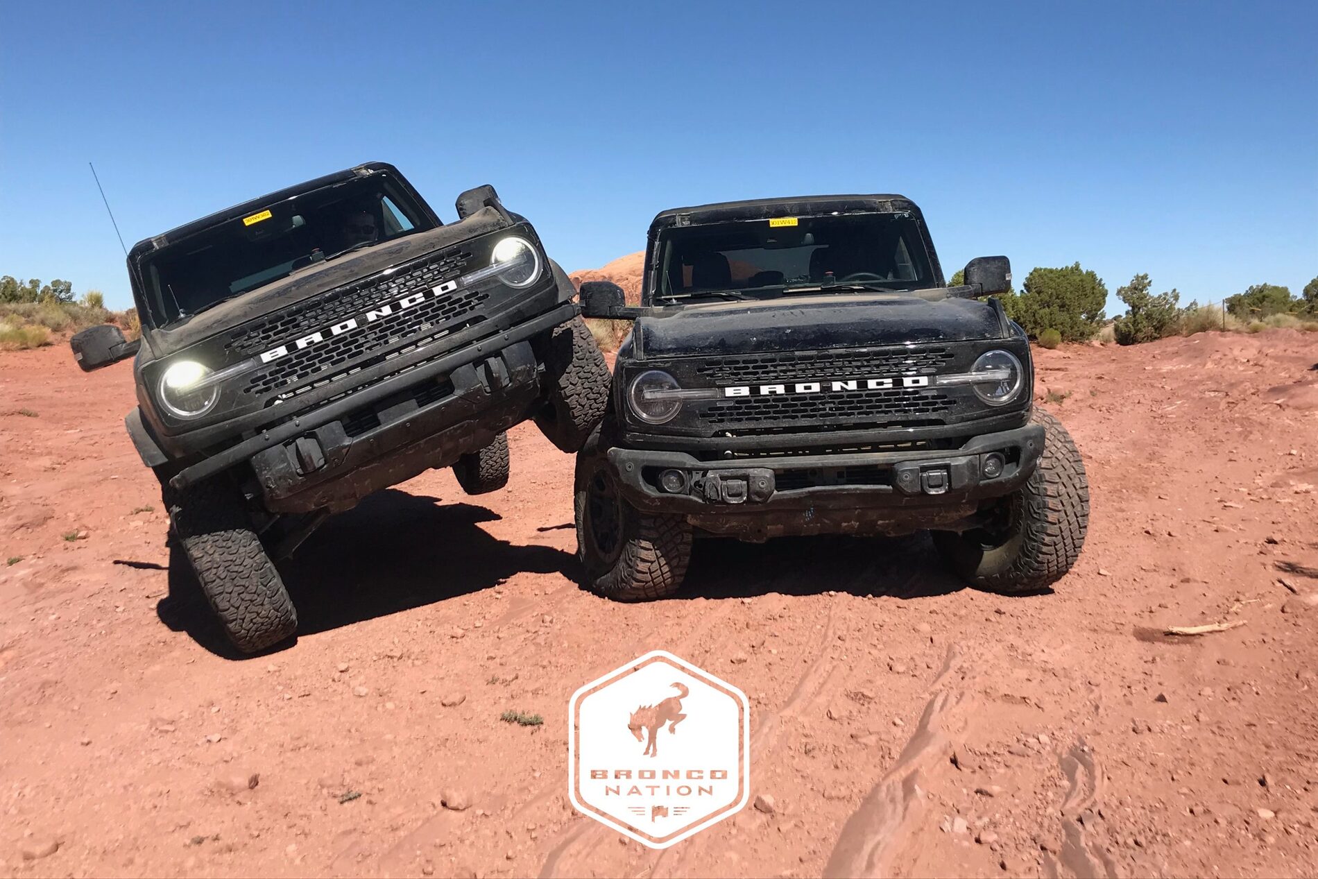 Sasquatch package with 2.3L + manual transmission Bronco testing