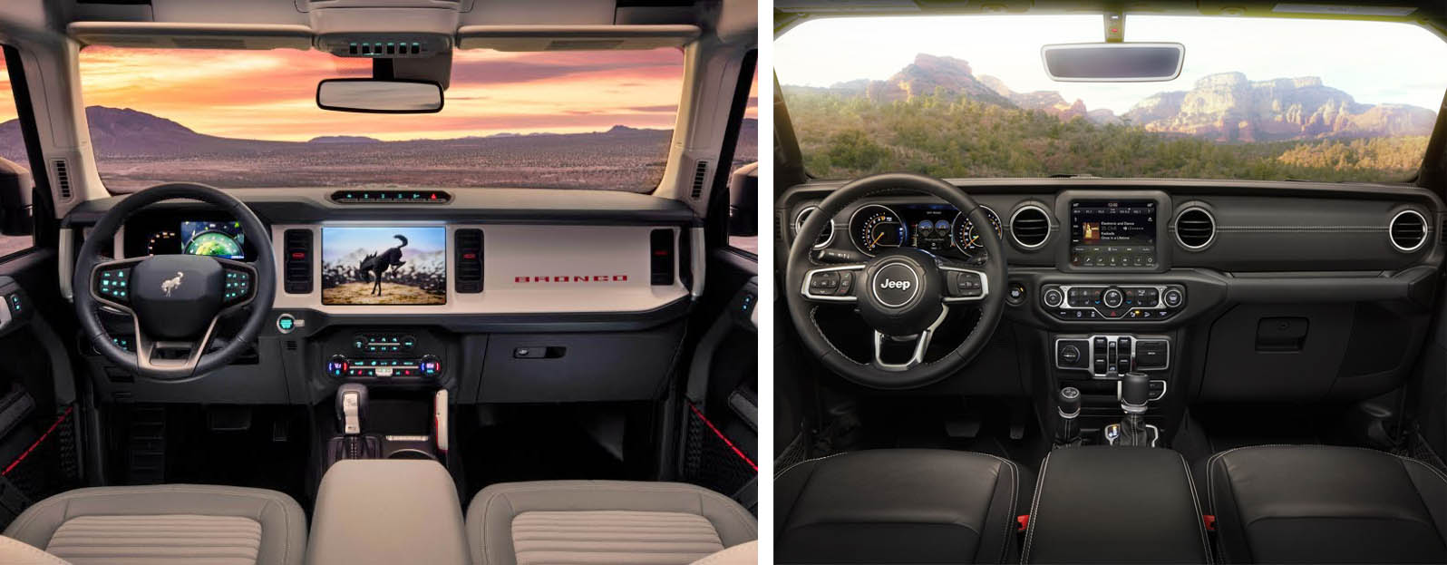 2021 Ford Bronco Interior Size Comparison