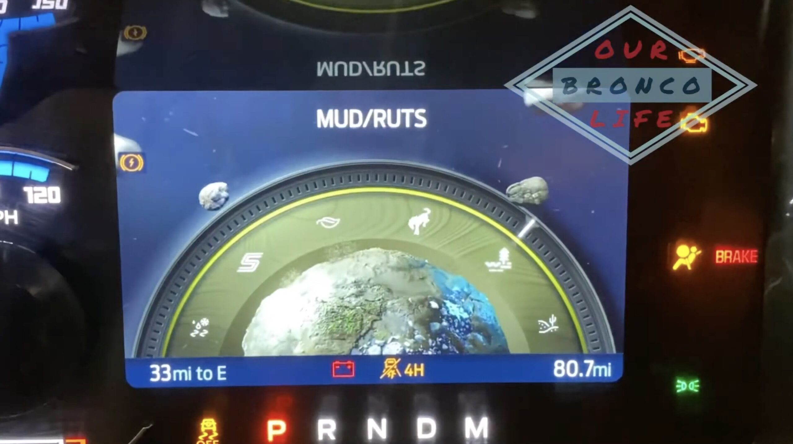 Bronco's digital display Drive Mode screens - video | Bronco6G - 2021