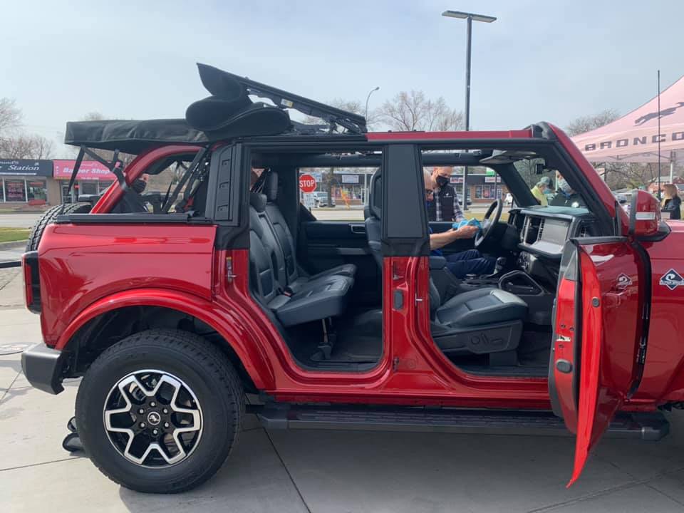 Rapid Red Outer Banks with top and door off at North Brothers Ford in
