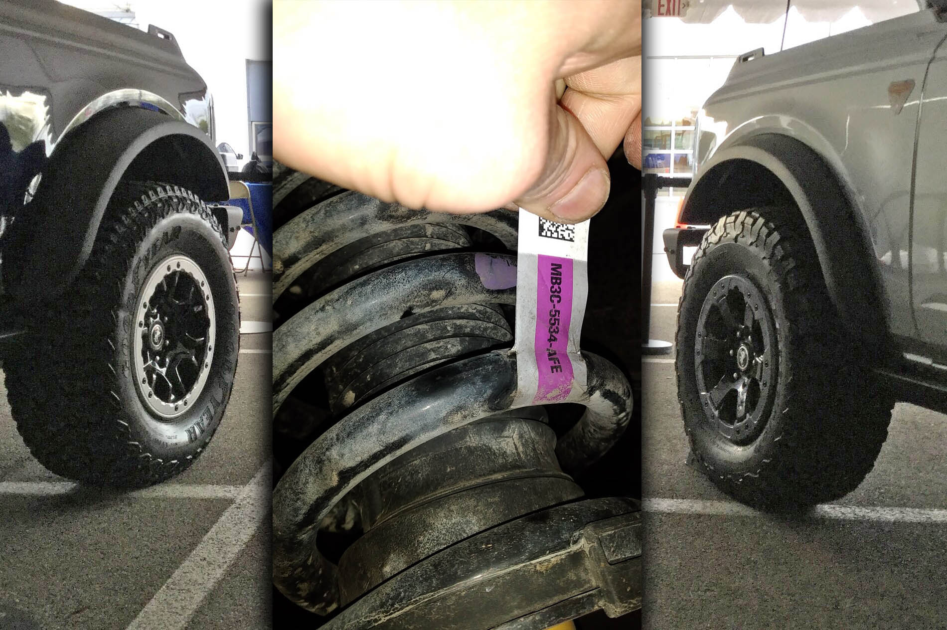 Badlands 33" vs Sasquatch Stance Shots + Suspension Parts Numbers