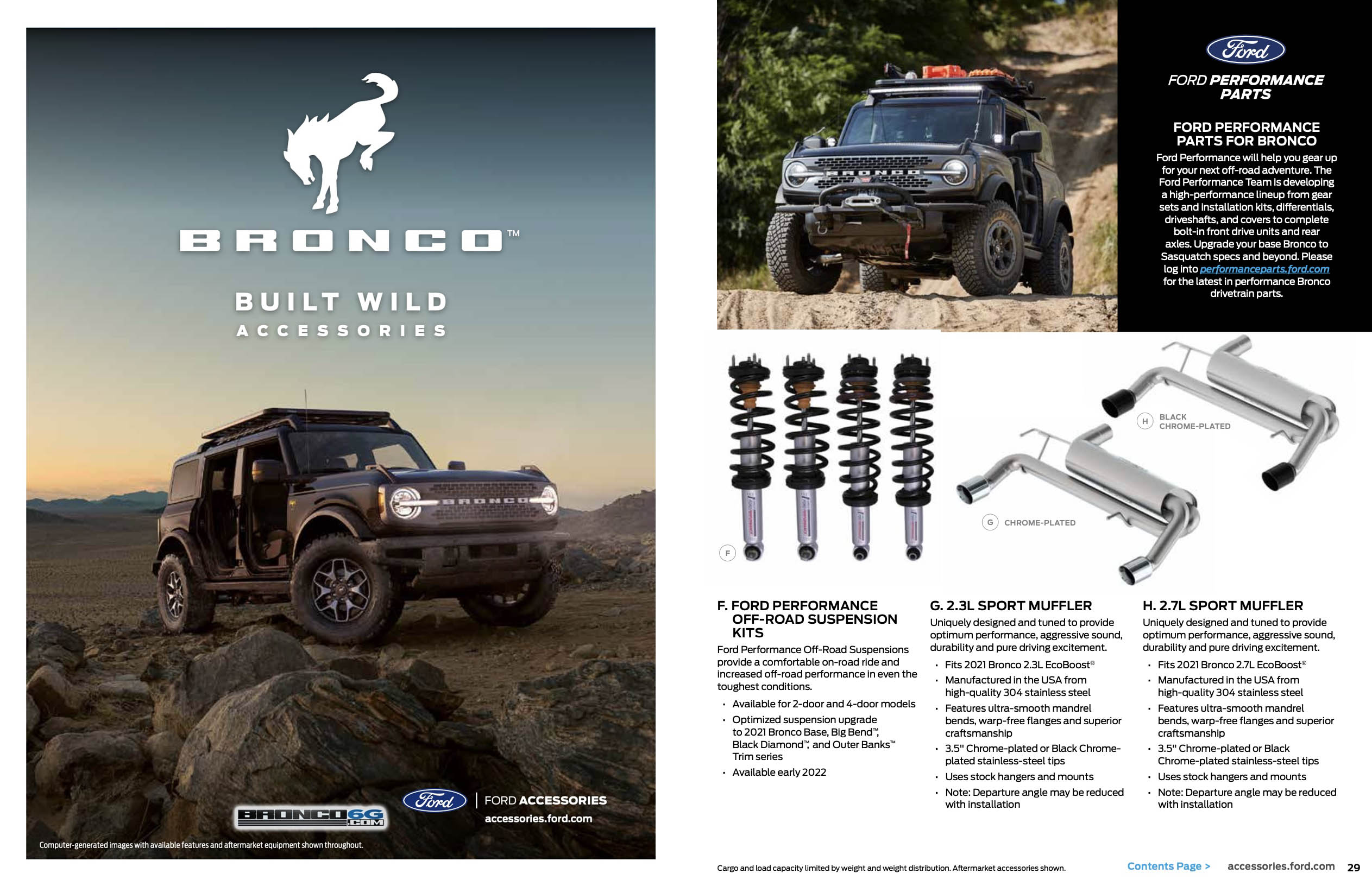 Newest Accessories Catalog For 2021 Bronco Bronco6G 2021 Ford