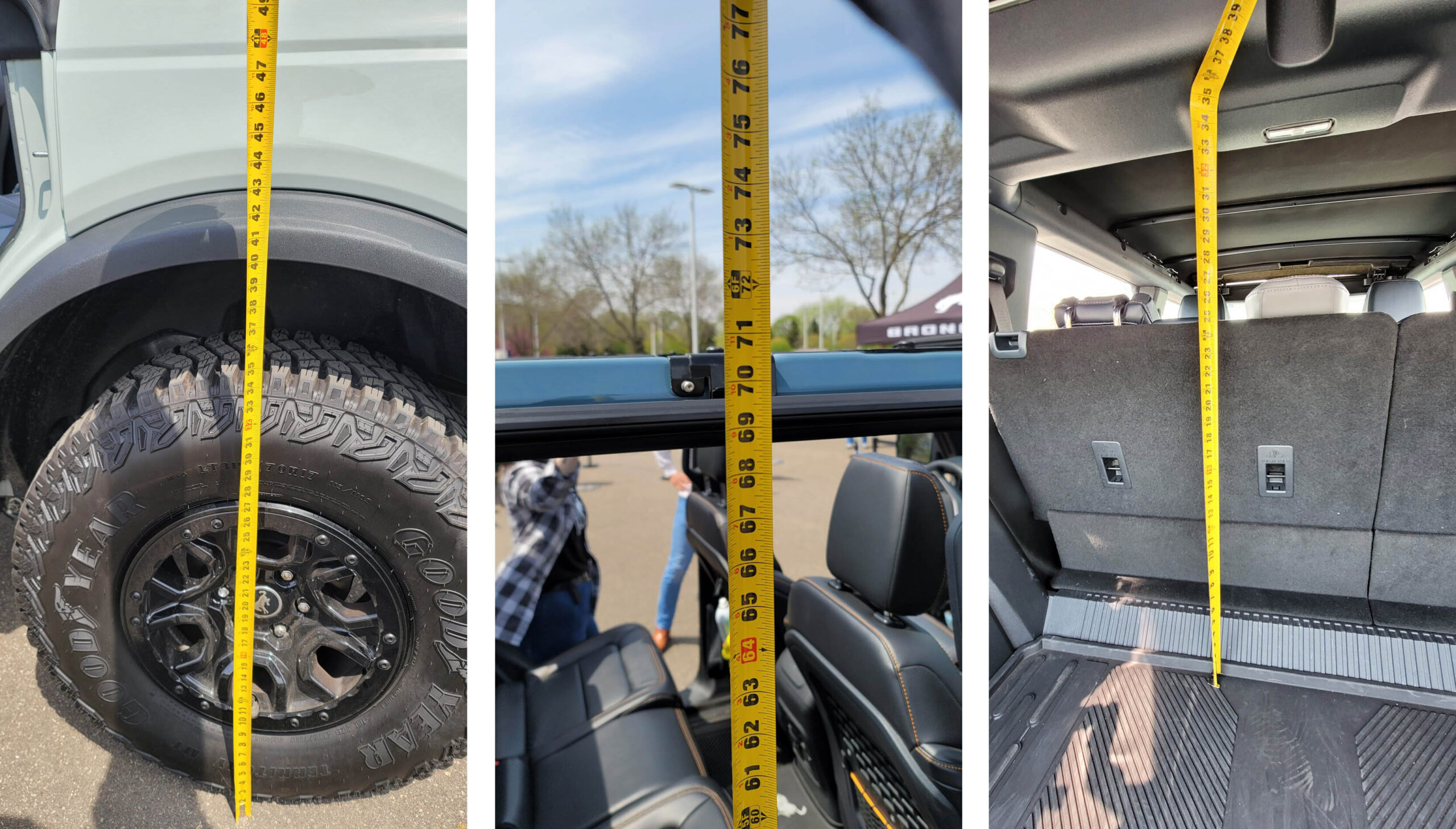 📐 New 2021 Bronco measurements per your requests | Bronco6G - 2021