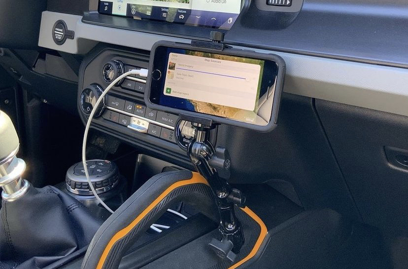 First Bronco bolt accessory -- phone holder by Tackform | Bronco6G