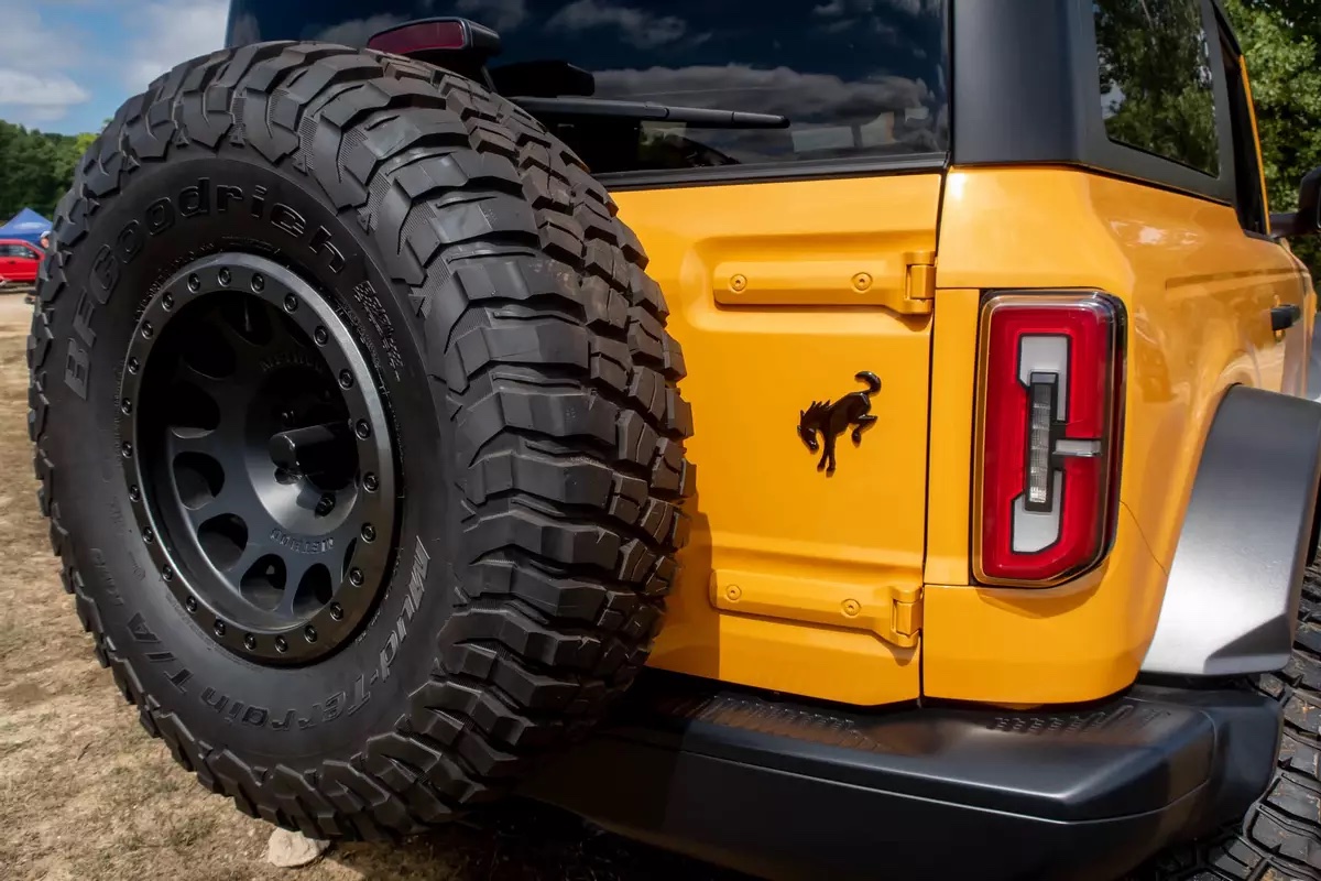 Mounted Spare Tire Confirms TPMS in Spare (5 Total on Bronco) Bronco6G 2021+ Ford Bronco