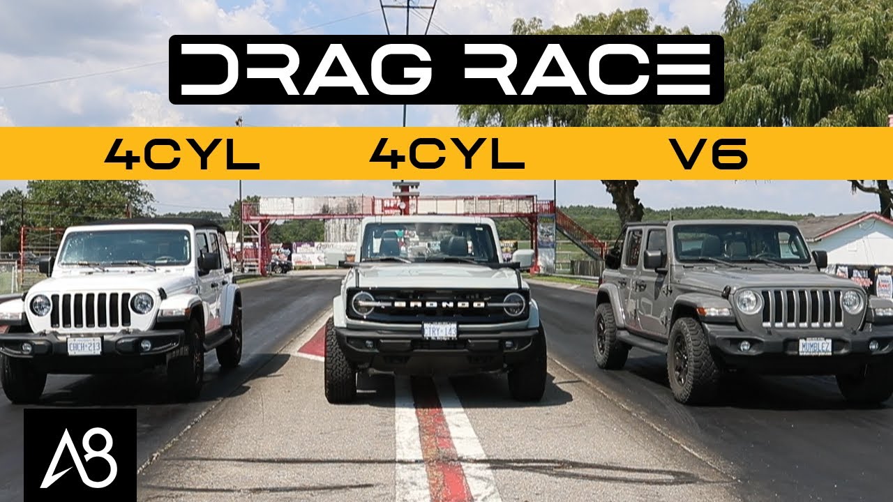 Bronco  vs. Wrangler  V6 vs. Wrangler  drag race | Bronco6G -  2021+ Ford Bronco & Bronco Raptor Forum, News, Blog & Owners Community
