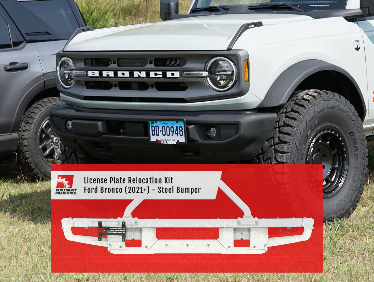 Limited Pre Sale Builtright License Plate Relocation Kits For 2021 