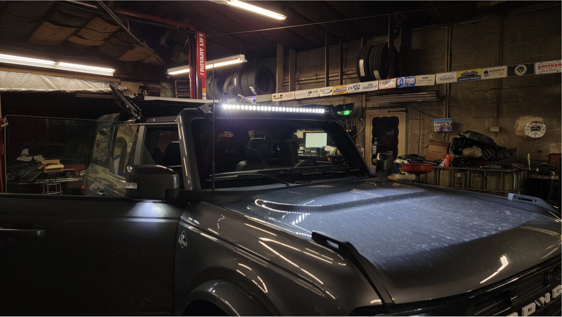 Light bar install, using roof prewiring Bronco6G 2021+ Ford Bronco