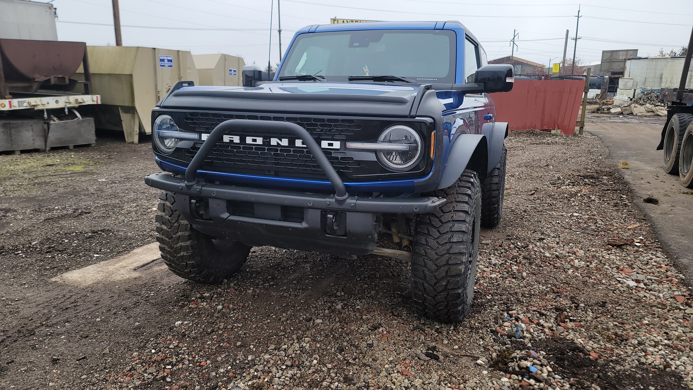 Ford metal fender flares(Bushwacker) and Trail Armor installed