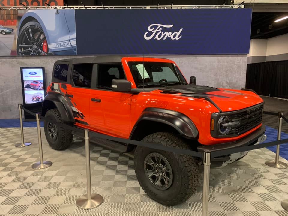 Here's the VIN 001 Bronco Raptor (in Code Orange) to be Auctioned at