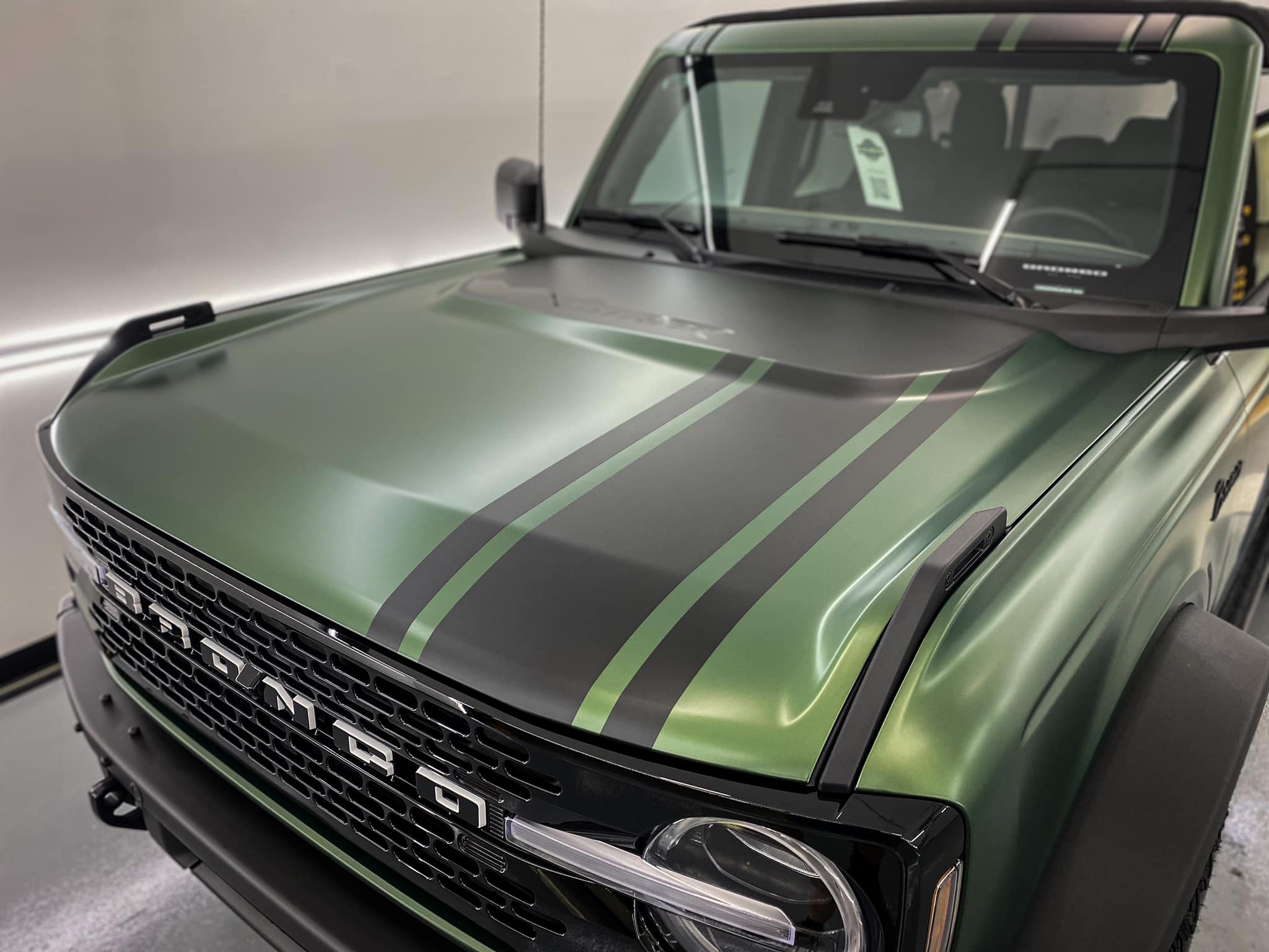 Eruption Green Bronco XPEL Stealth PPF Wrapped + Graphics + Racing