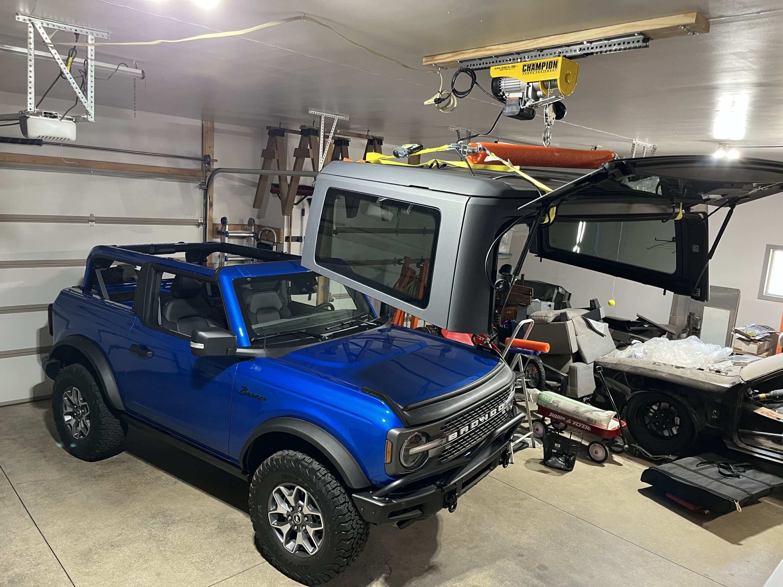 Electric top hoist for garage my solution Bronco6G 2021+ Ford