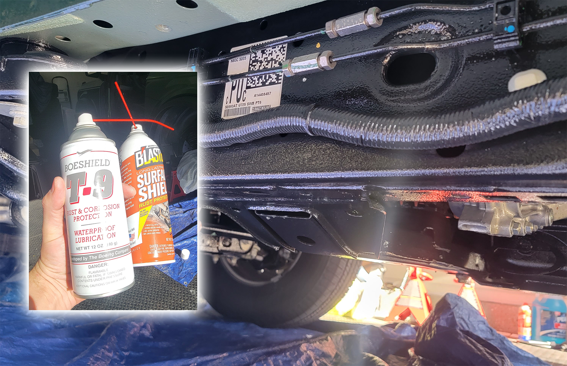 Rust proofing using NEW PB Blaster Surface Shield & T9 -- DIY & Result  Photos  Bronco6G - 2021+ Ford Bronco & Bronco Raptor Forum, News, Blog &  Owners Community