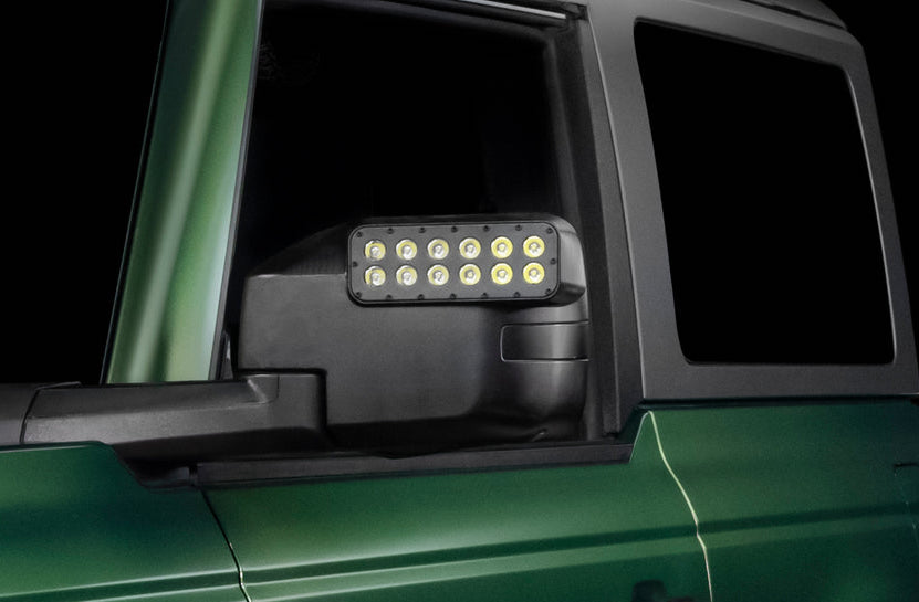 First Look! ORACLE Bronco Side Mirrors w/ Integrated LED Ditch Lights