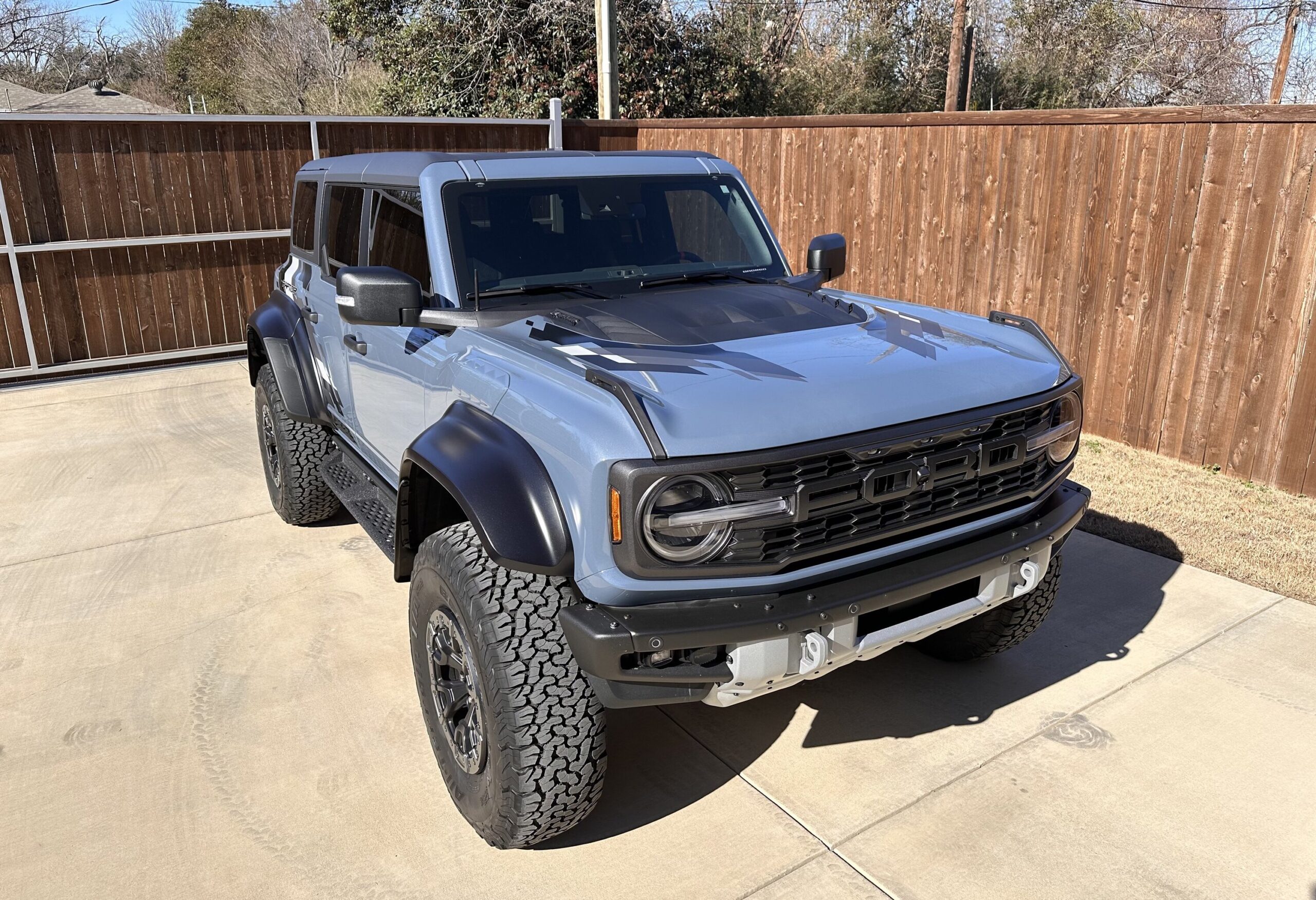 2023 Azure Gray Metallic Bronco Raptor picked up this beautiful