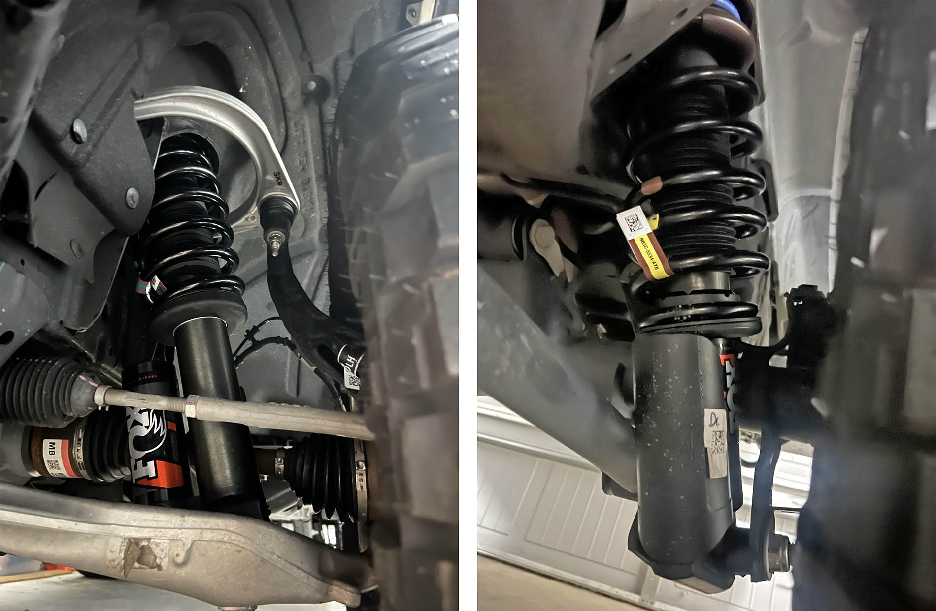 Hoss 3.0 Fox Coilovers installed on Outer Banks Bronco6G 2021+ Ford