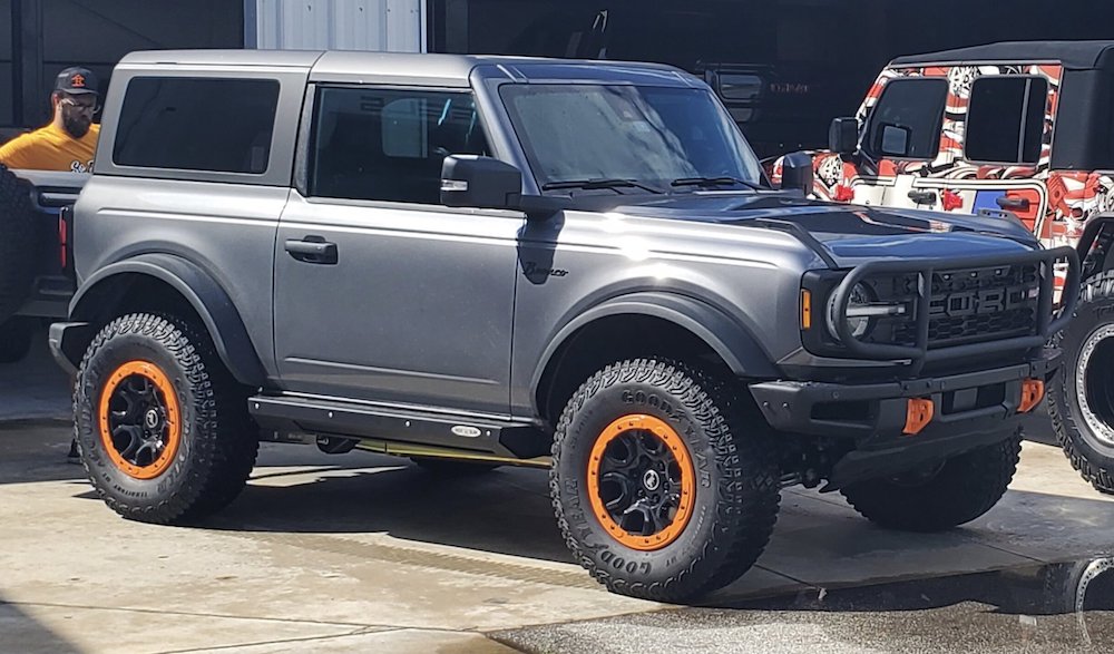 Installed Fox Performance Elite Coilovers, Metalcloak Skid Plate, Icon