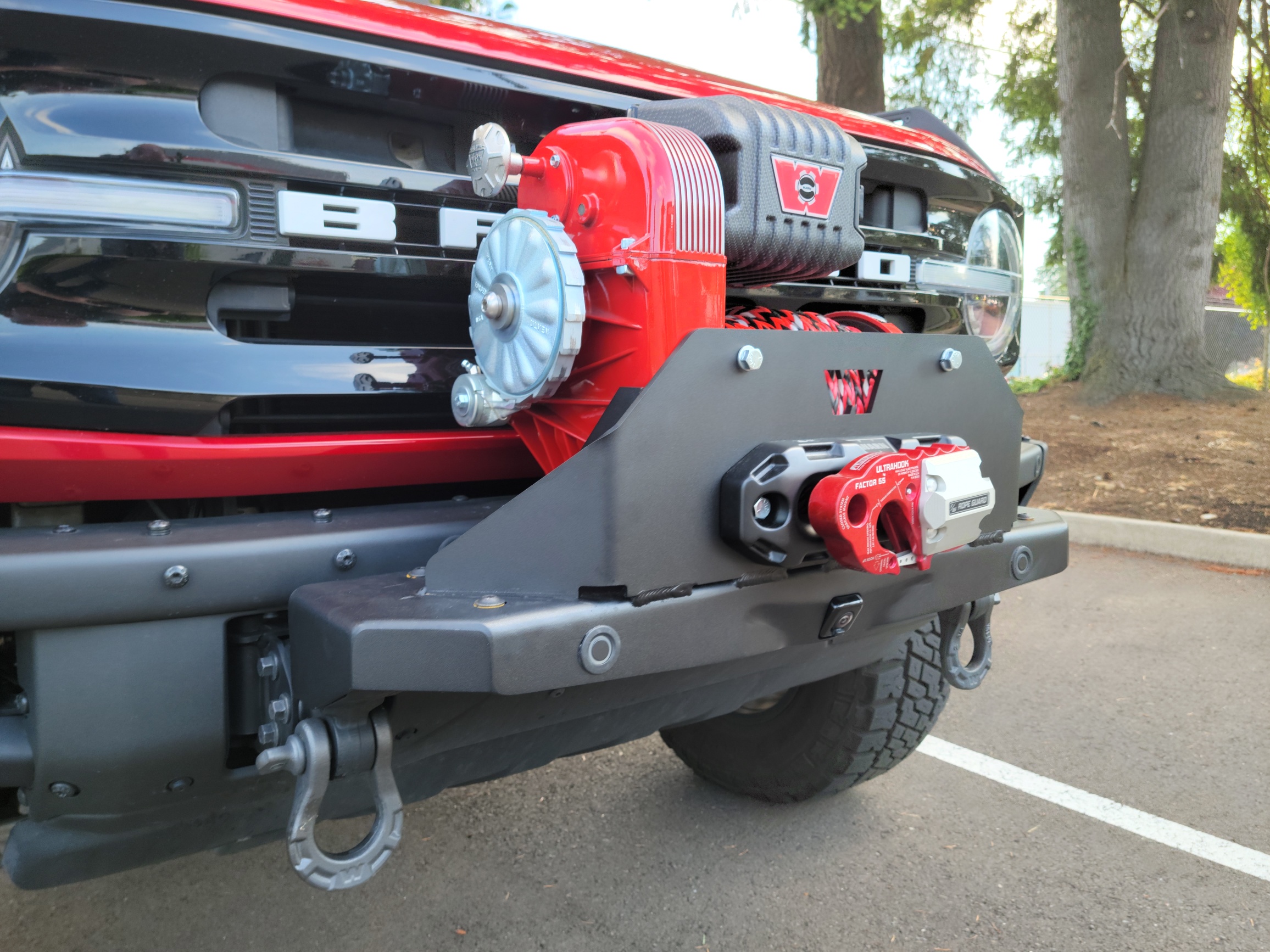 75th anniversary Warn 8274 Winch installed on my 2 Door Bronco