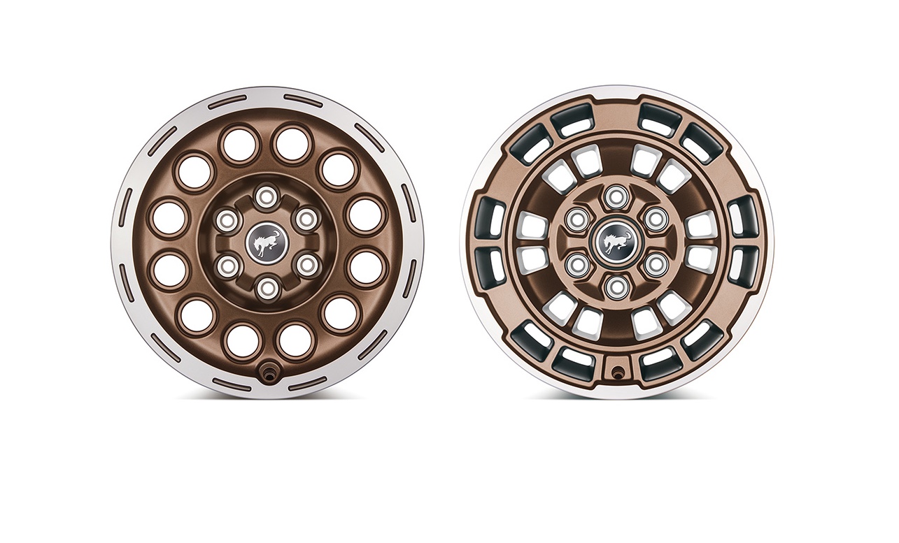 New 17" Sinister Bronze Wheels Kit from Ford Performance for Bronco