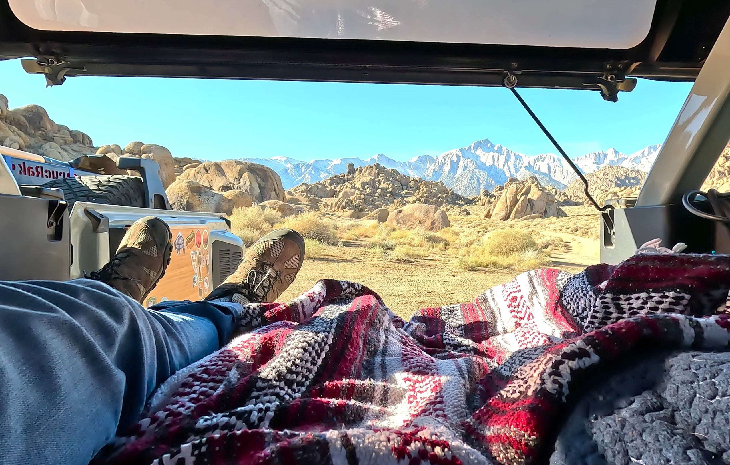 Finding an EPIC campsite and sleeping in the back of the Bronco
