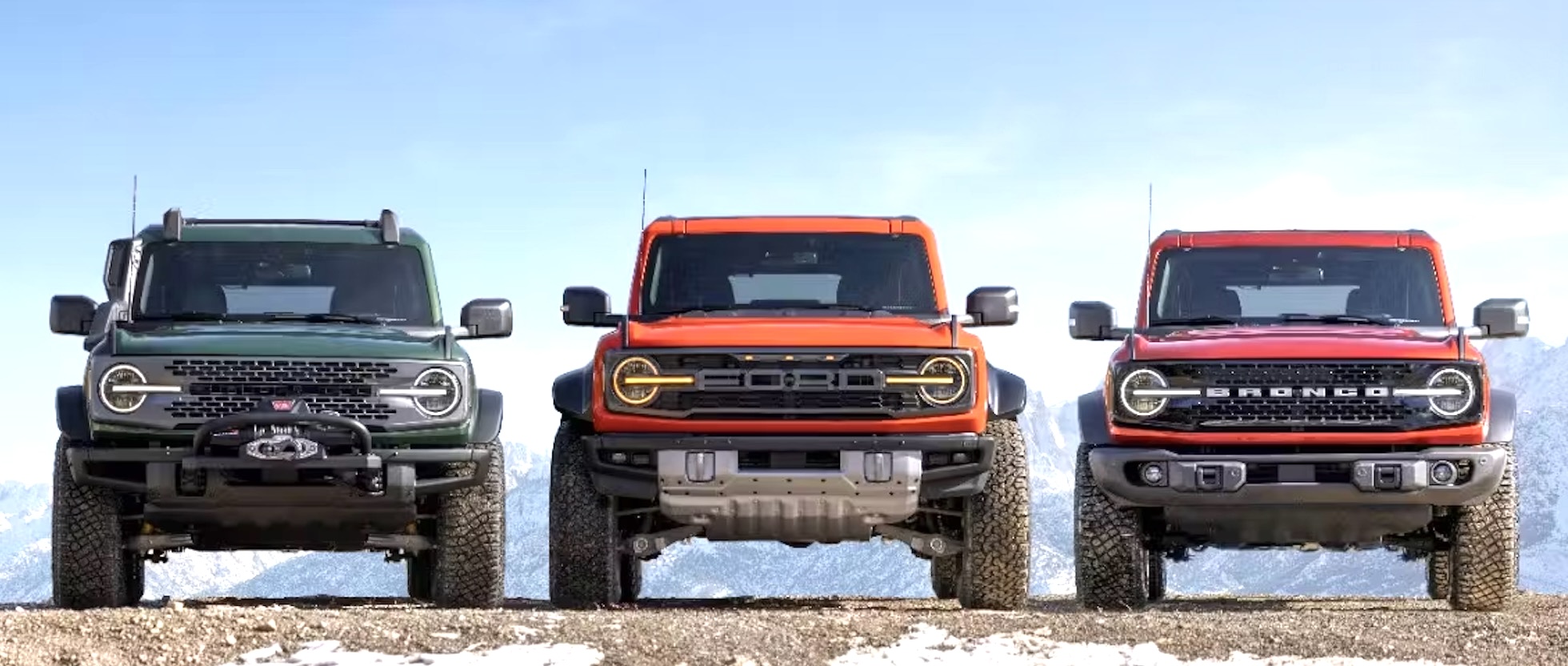 Bronco Raptor Differences vs. All Other Trims - Comprehensive List ...